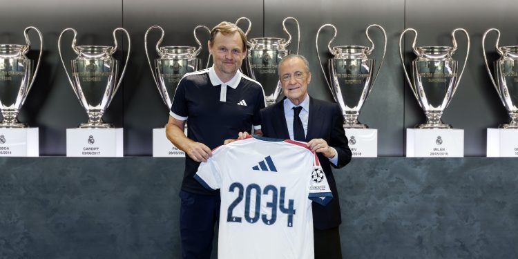 Adidas e Real Madrid insieme fino al 2034: scatta il rinnovo da 120 mln a stagione
